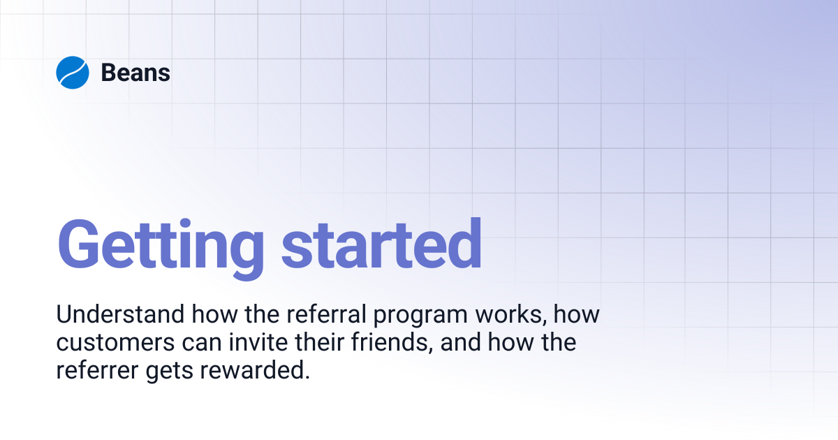 Getting started | Beans