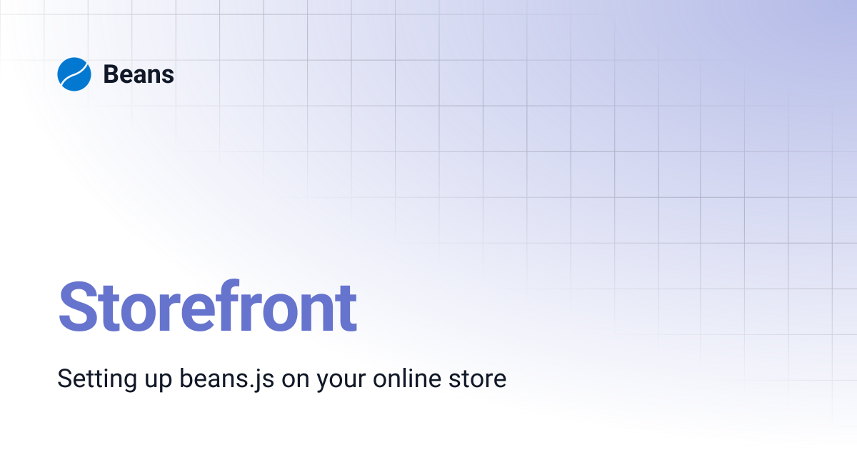 Storefront | Beans